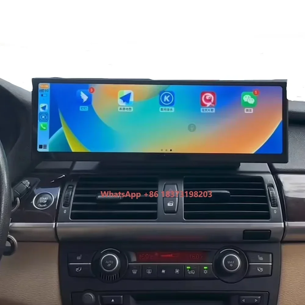Zwautel 14.9 Inch Car Radio for X5 E70 E71 2007-2013 Smart Android 13 Multimedia Player CarPlay GPS Navigation 3K QLED
