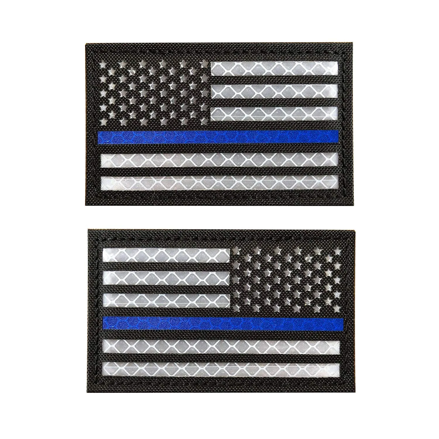 Laser Cut US IR Reflective Tactical Badge Reflective Sticker Badge Stars and Stripes Military Patches for Clothing Magic Patch