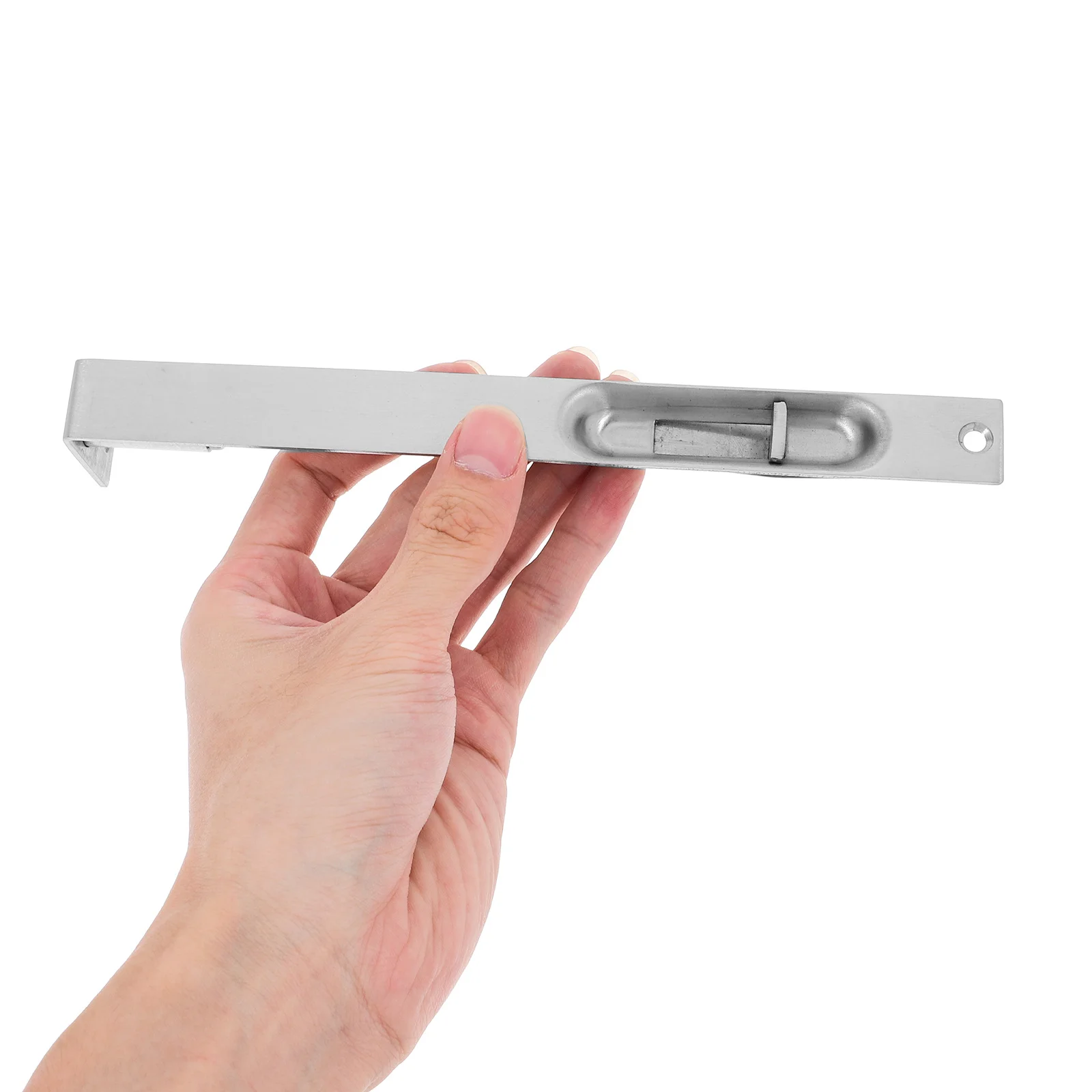 الفولاذ المقاوم للصدأ الأمن أخفى الشريحة الترباس قفل رافعة الباب عمل فلوش بولت مزلاج للأبواب المزدوجة قفل الباب الفرنسي المناسب #3