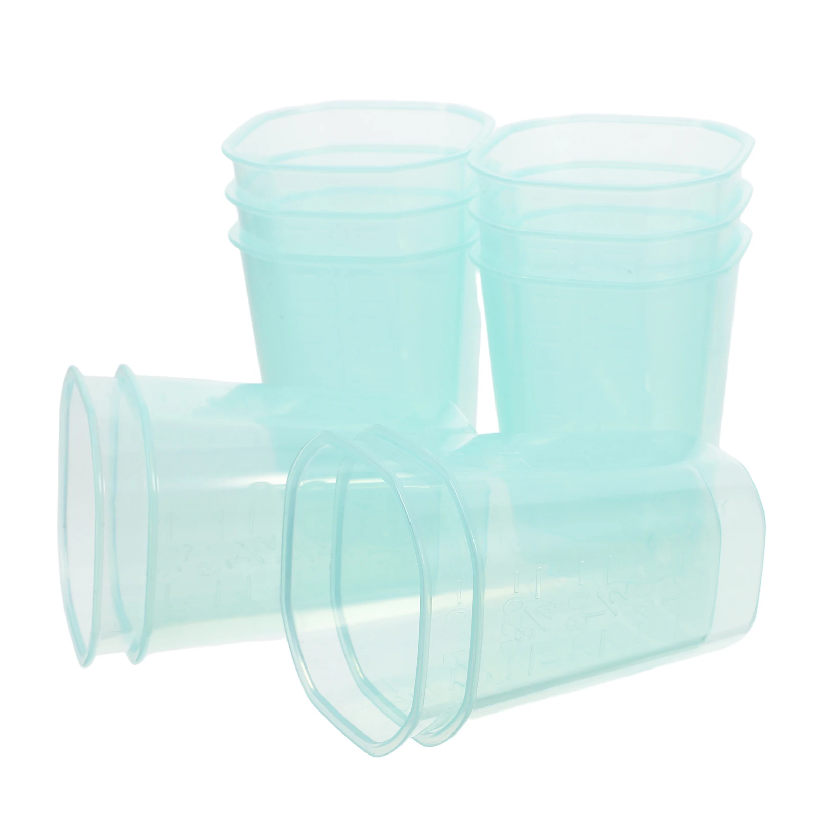 

10pcs Cup Transparent Plastic Precise Kitchen Cooking Baking Liquid Ingredients Food Weighing Scoop Measuring Jug With