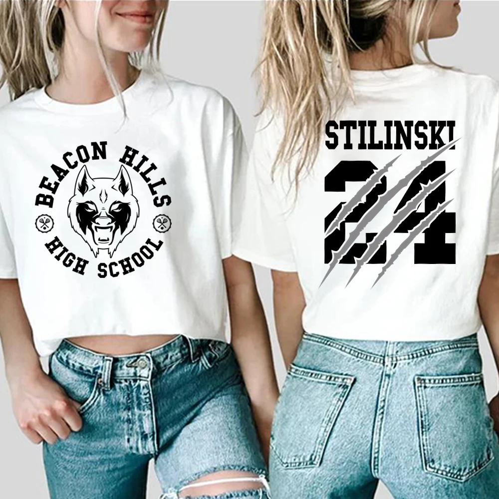 Kawaii Movie Teen Wolf T Shirt Women Stilinski 24 Lahey McCall Graphic Tees Summer Tops Cartoon Unisex Fashion T-shirt Female