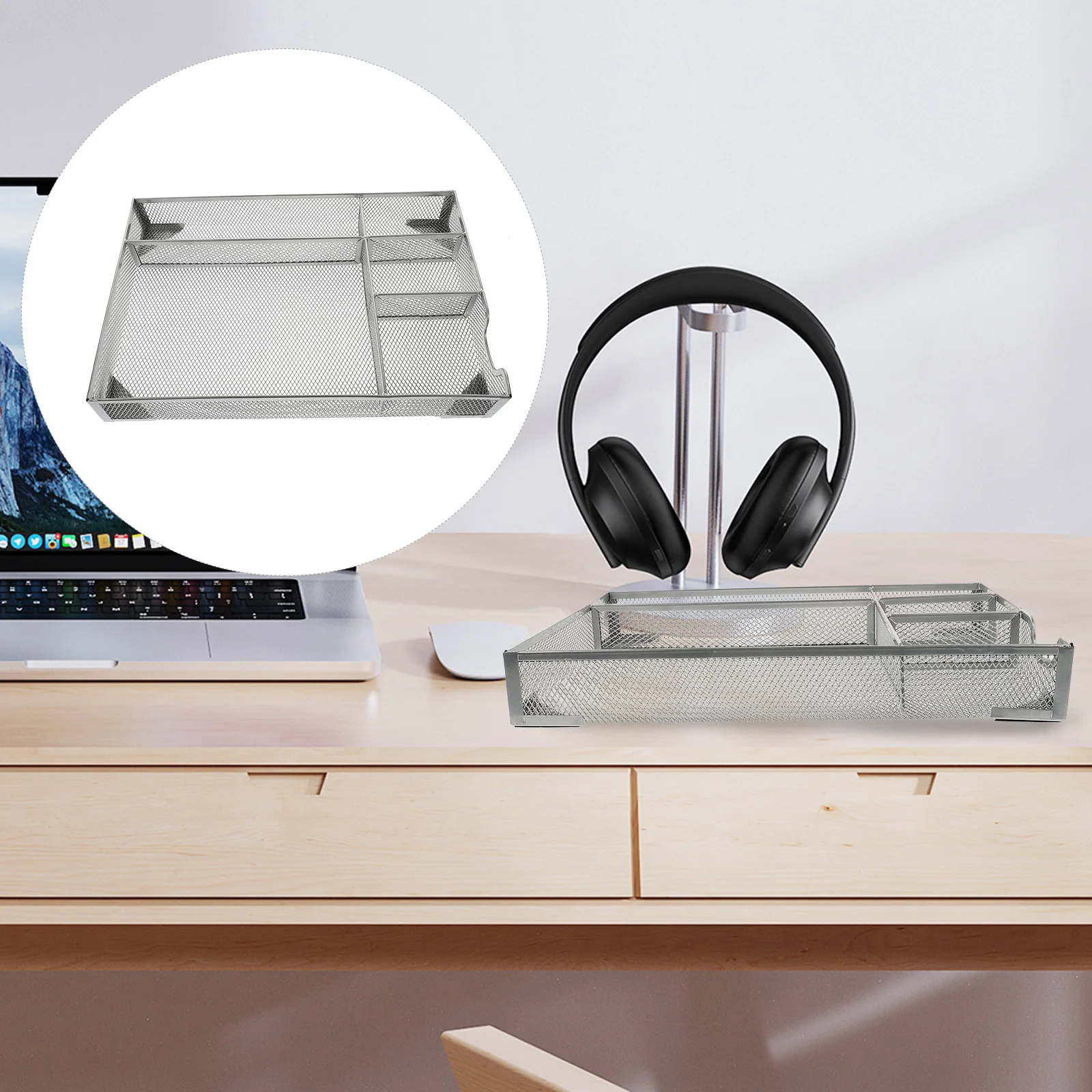 

Simple Metal Desk ganizer Desktop ganiser Drawers Wrought Iron Drawer File Folder Metal Drawer ganizer Holder Silver Color