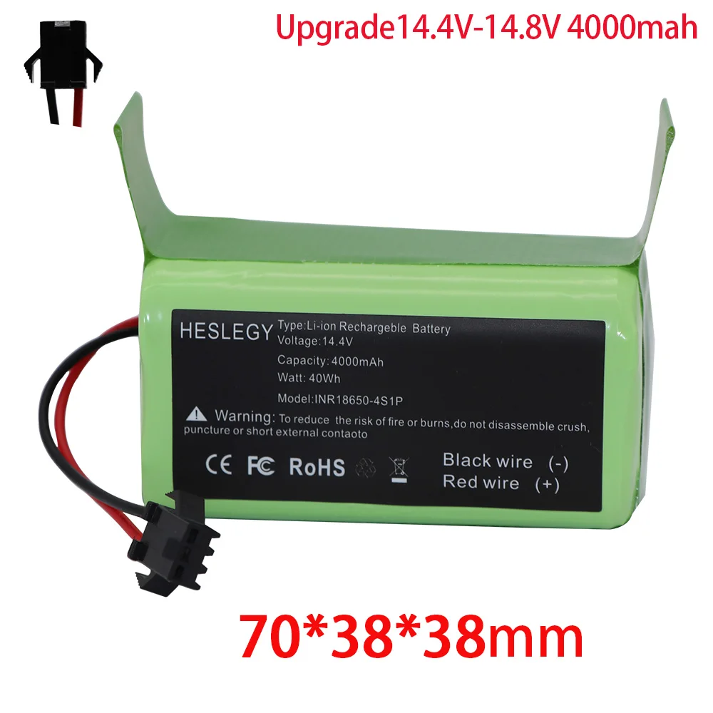 14.4V 2600mAh 4000mAh 4S Battery for Conga Excellence 990 950 1090 1092 1190 1790 1990,for IKOHS NETBOT S14 S15 Vacuum Cleaner