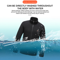 9 Heated Area Heated Jacket USB Charging Heated Insulated Jackets 3 Gear Temperature Heating Jackets Coat for Outdoor Activities
