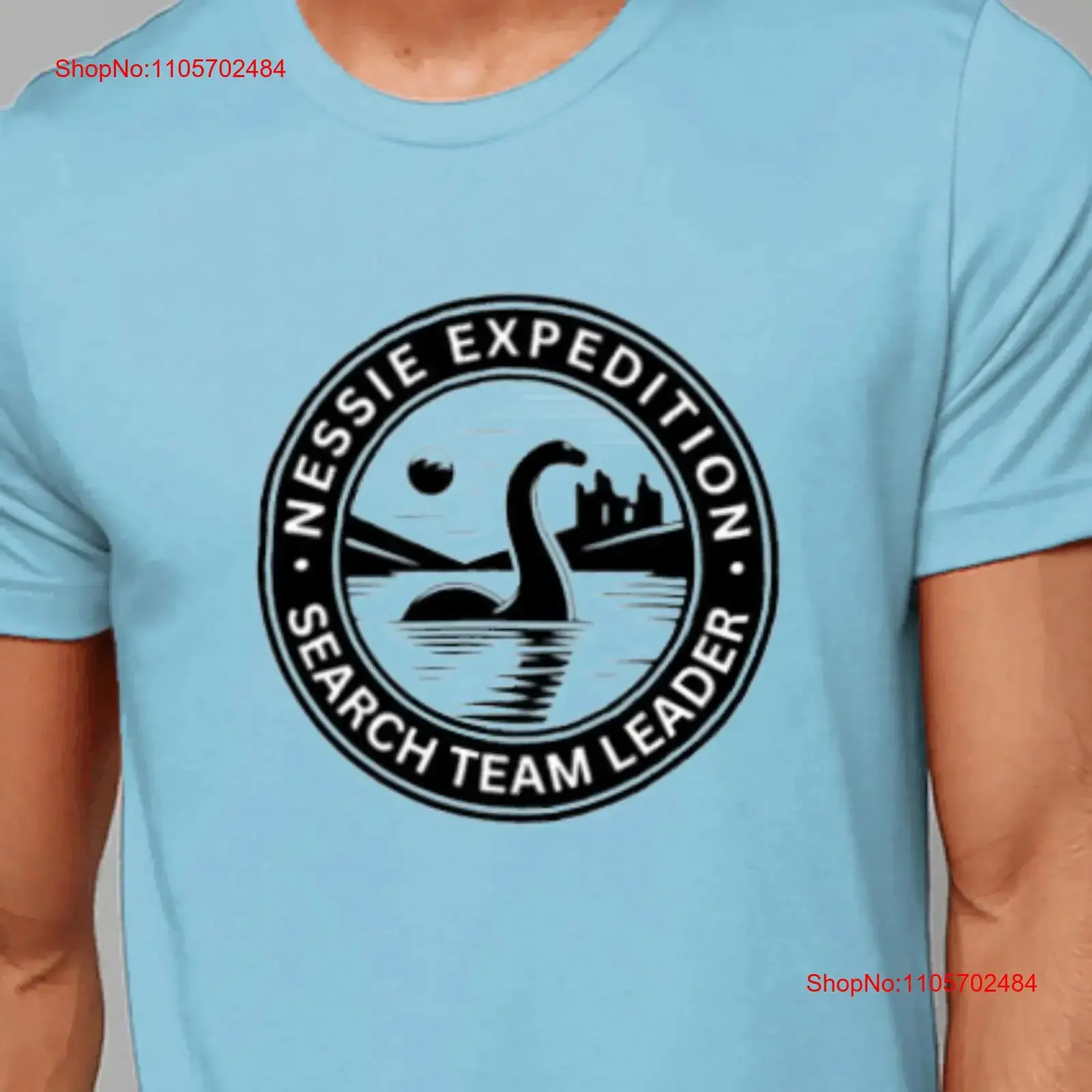 Loch Ness Monster T Shirt Nessie Search Team Leader Scotland Scottish Funny vintage Washed Unisex graphic Stretched