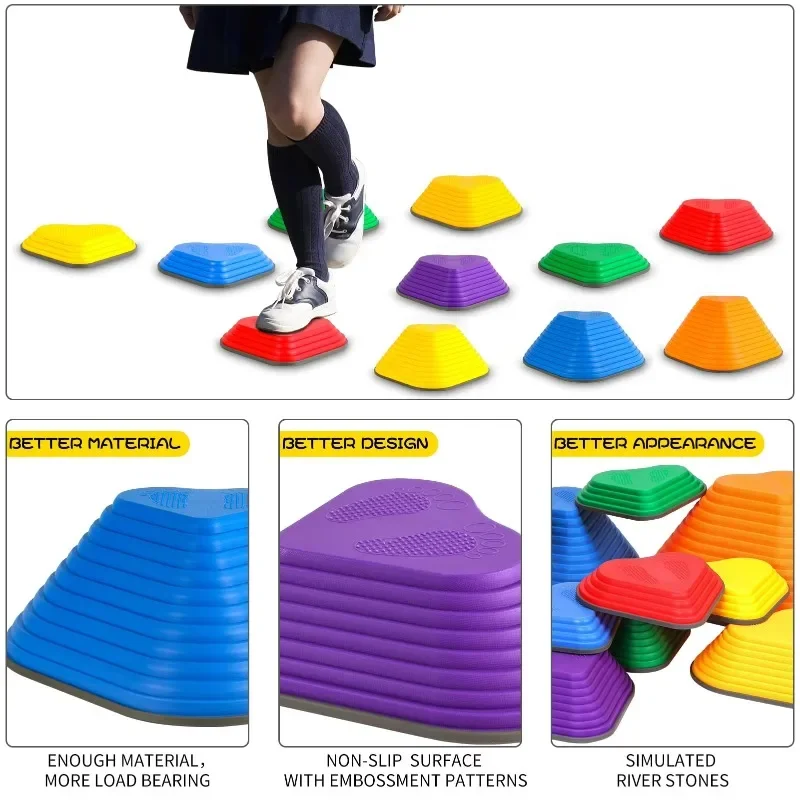 Indoor toy balance training equipment 11-piece set Gymnastics stepping stone mold for autistic children