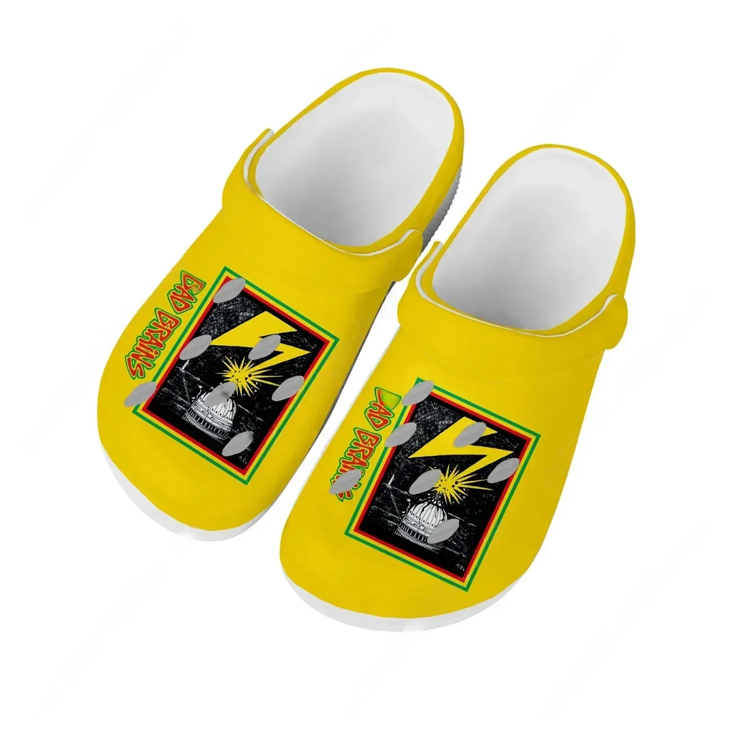 

Водные сандалии Bad Brains для мужчин, женщин и подростков: удобные, модные, для дома и сада, индивидуальные пляжные дышащие шлепанцы с отверстиями