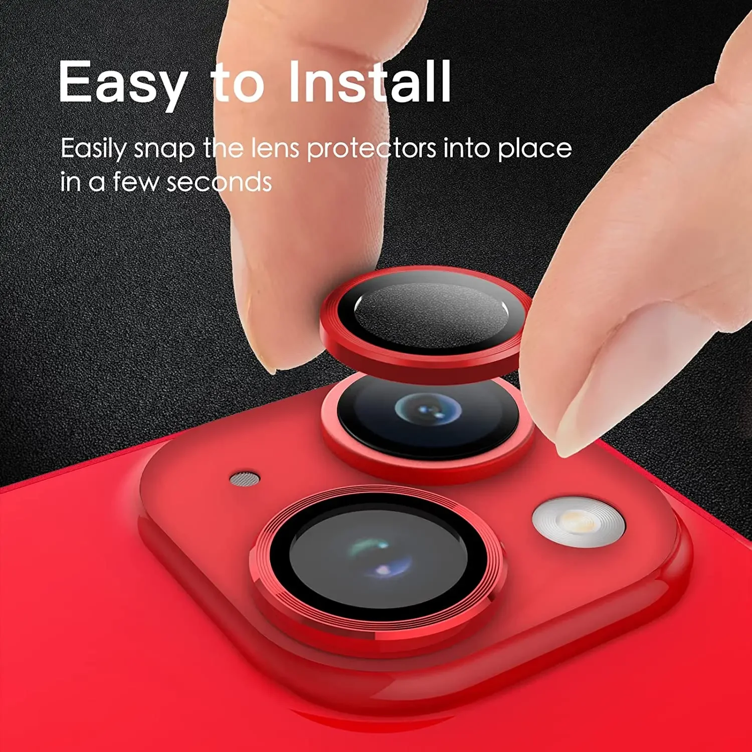 3D Tempered Glass Metal Camera Lens Protector, Película protetora, Proteção para iPhone 15, 14, Plus, 13, Pro, Max, 12, Mini, 11, 14Pro, 15Pro