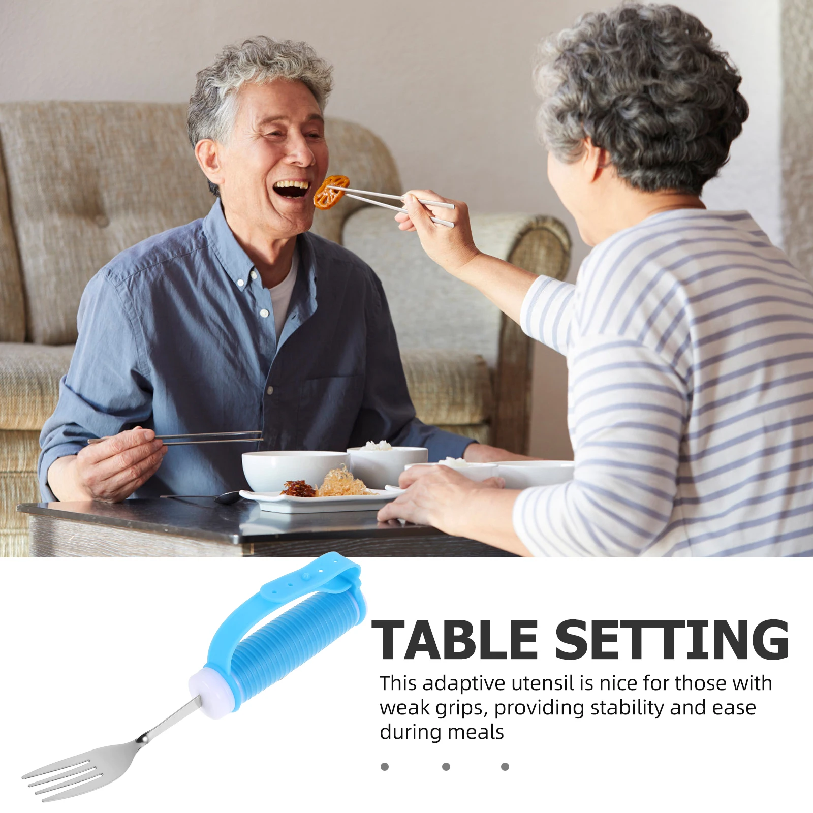 

Anti Shake Elderly Utensils Stainless Steel Adaptive Kitchen Tableware Safe Elderly People Utensils Materials Self Feeding Aid