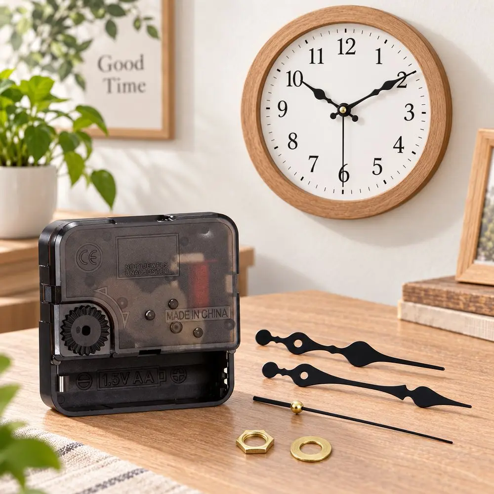 Silent Sweep Classic Quartz Clock Movement Battery Operated Quartz Powered Clock Hands Set Decorative Hands