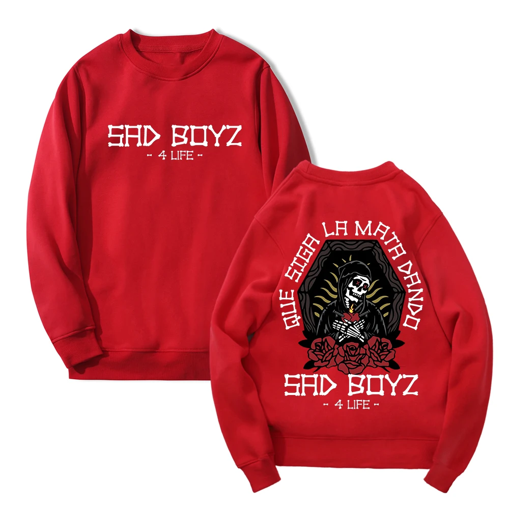 سويت شيرت Sad Boyz 4 Life Tour Merch Junior H بياقة دائرية وأكمام طويلة ملابس الشارع الشهير للنساء والرجال ملابس الهيب هوب