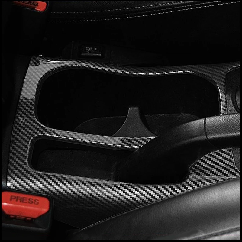 Car Styling For Mitsubishi ASX 2011-2017 LHD Water Cup Holder Handbrake Panel Moulding Cover Sticker Trim Decoration Auto Parts