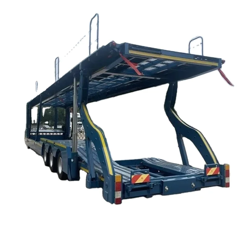 3 Axles Double Floor Auto Hauler Semi Trailer for SUV ORV CUV MPV Transport