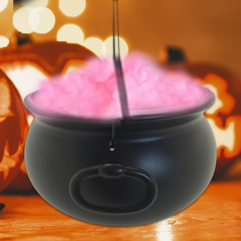 12Inch Plastic Witches Cauldron Bucket Bowl for Halloween Decoration and Parties Drop shipping