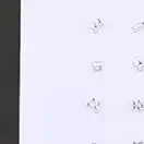 10 قطعة حجر الراين الموضة الغريبة الملونة الماس الأذن نقطة ملصقات الأذن ضغط عصا الوخز بالإبر الأذن الأذن ملصق تدليك