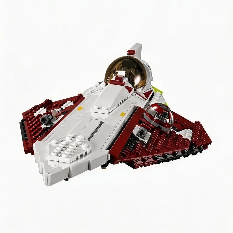 NEW 676PCS Star Battle Movie MOC Obi Wan Space Fighter Model DIY Creative Display Assembly Building Blocks Birthday Gift 10215 view 5