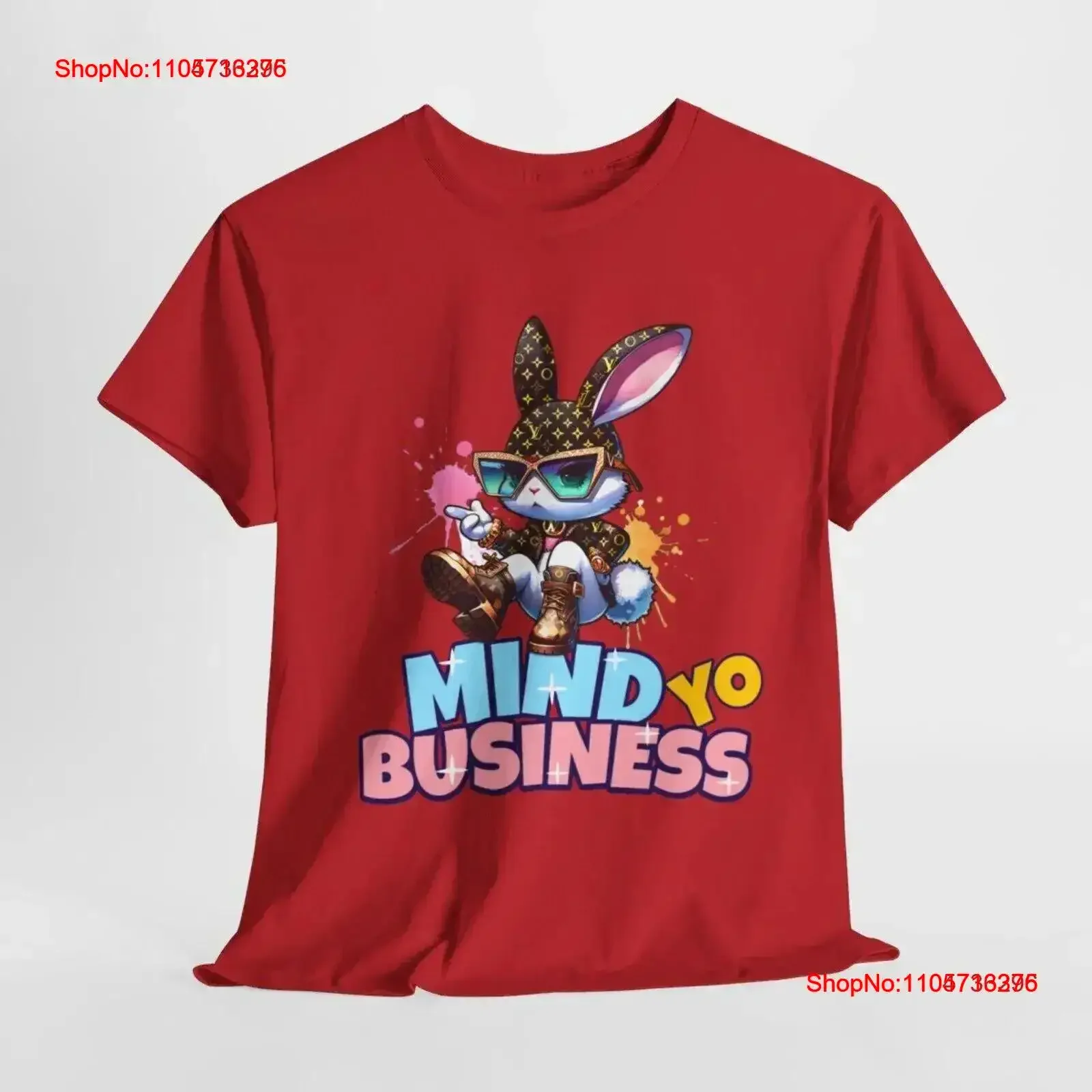 Cute Sexy Bougie Bunny In Designer Jacket T Shirt Mind Your Business M vintage Washed Breathable streetwear Comfortable