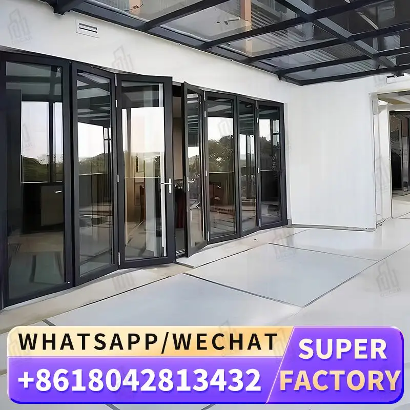 

Customizable Windows Foldable Door for European Commercial Spaces Innovative Design Factory Direct
