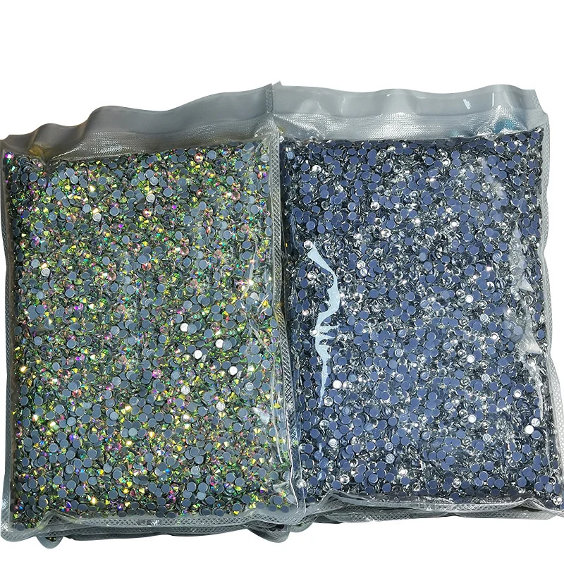 SS3-SS50 14400pcs/bag Big Bag Bulk Wholesale DMC Glitter Crystal AB Hotfix Rhinestones Strass Iron On Stone Gems