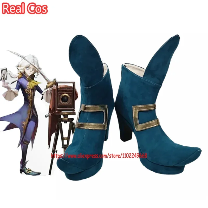 

RealCos Game Identity V Joseph Desaulniers фотограф бывший счет Desaulniers обувь для косплея сапоги Хэллоуин женский/мужской размер