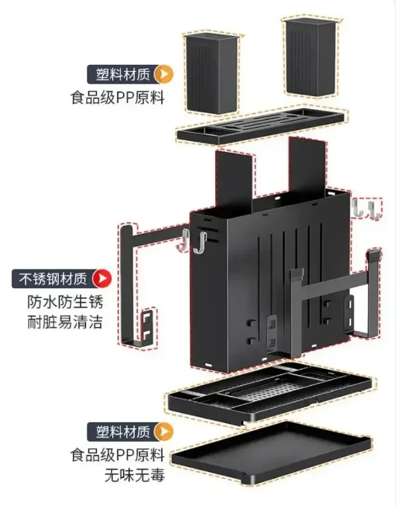 

Knife Stand Holder For Kitchen Knife Stainless Steel Stand Block High End Kitchen Accessories