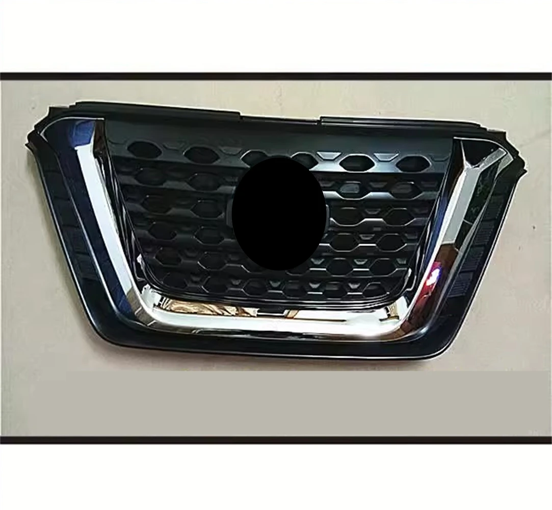 Car Front Bumper Grill Mask Radiator Grille for 17-21 Nissan Kicks