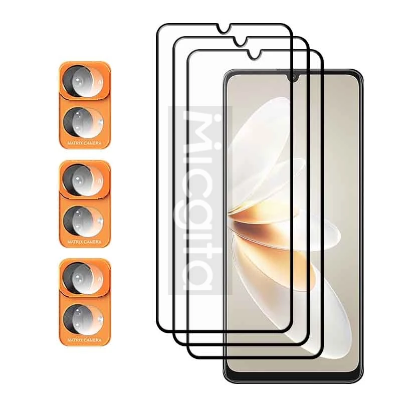 Full Glue Screen Protector For Oukitel C33 Smartphone Glass 6.8