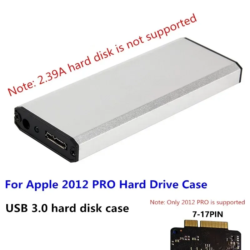 

Коробка жесткого диска USB3.0 для Apple PRO RETINA A1425 2012 года A1398/MC975 MC976 MD212 MD213 ME662 ME664 ME665 7 + 17 контактов, разборный SSD