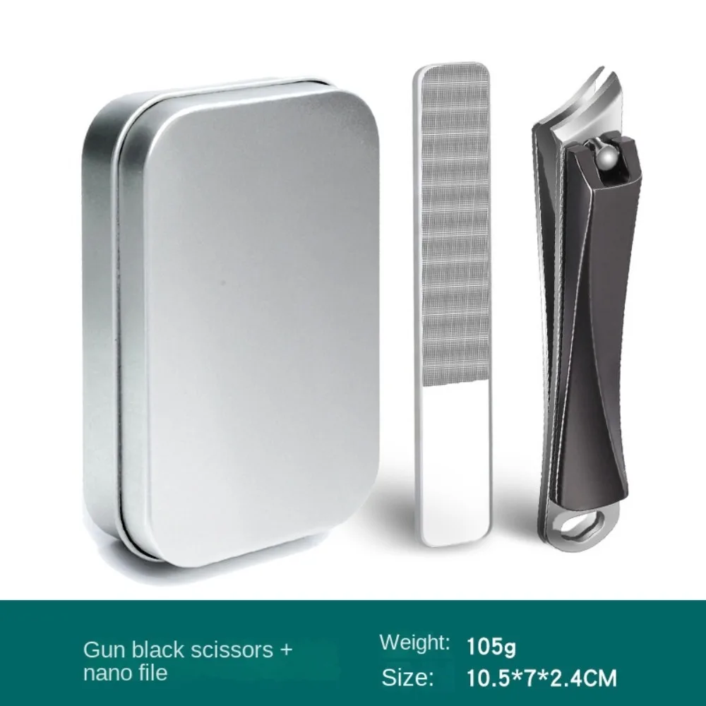 New Stainless Steel Oblique Nail Clippers Anti-splash Large Size Nail Tool Long Handle Pedicure Manicure Household