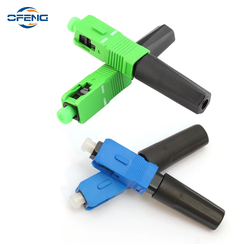 SC APC Fiber Optic Fast Cold Connectors Single Mode Multimode FTTH Fiber Optic Quick Connectors Adapter Fiber Network customized