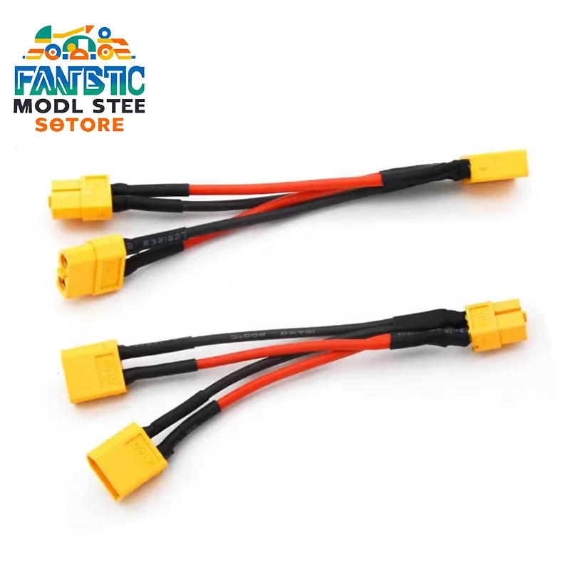 Battery Adapter Cable 2 Way 3 Way Y-shaped Harness Connector XT60 XT90 Series Line T Head XT60 Parallel Line Connectors/wiring