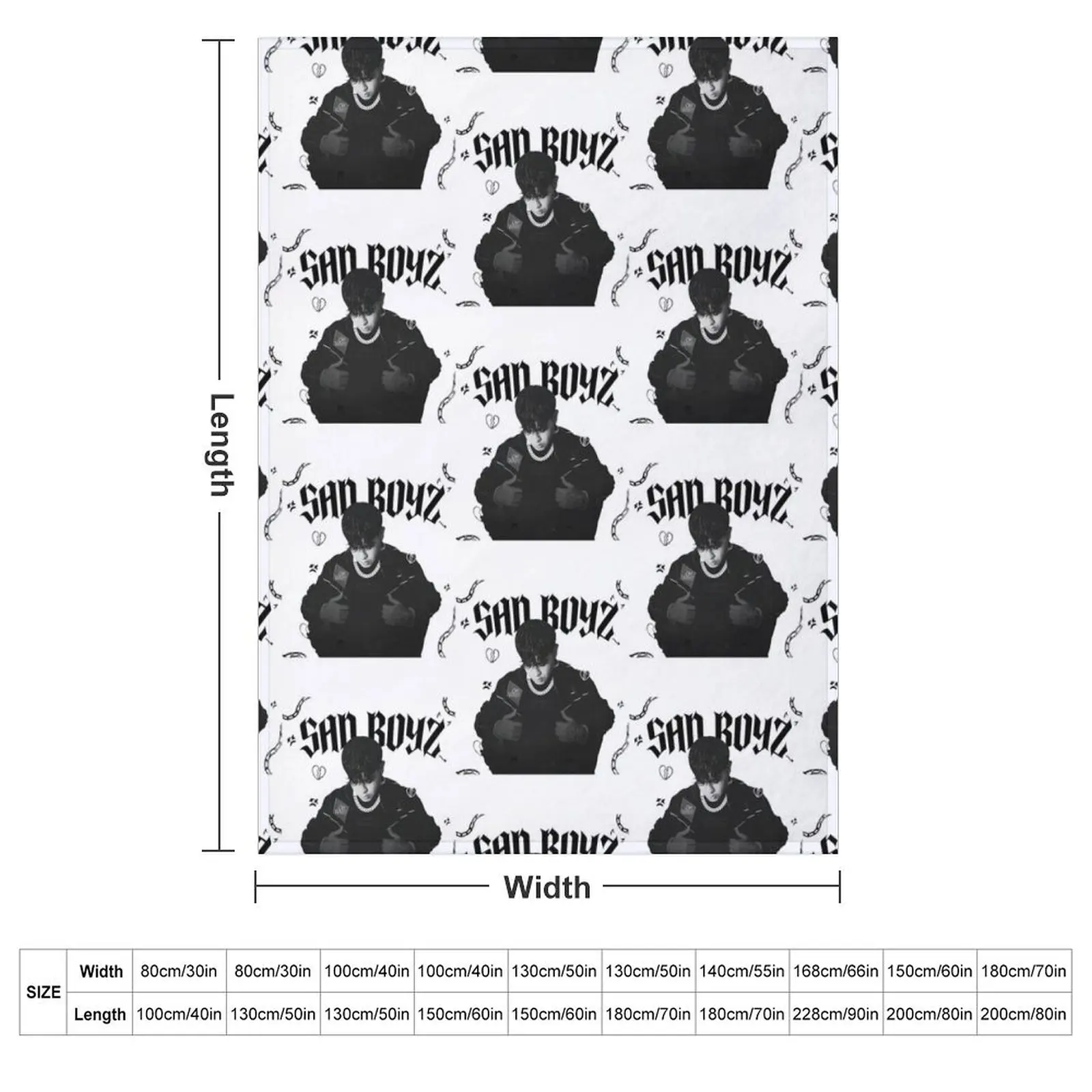 Junior H Sad Boyz Tour Throw Blanket Loose Summer Heavy Vintage Blankets