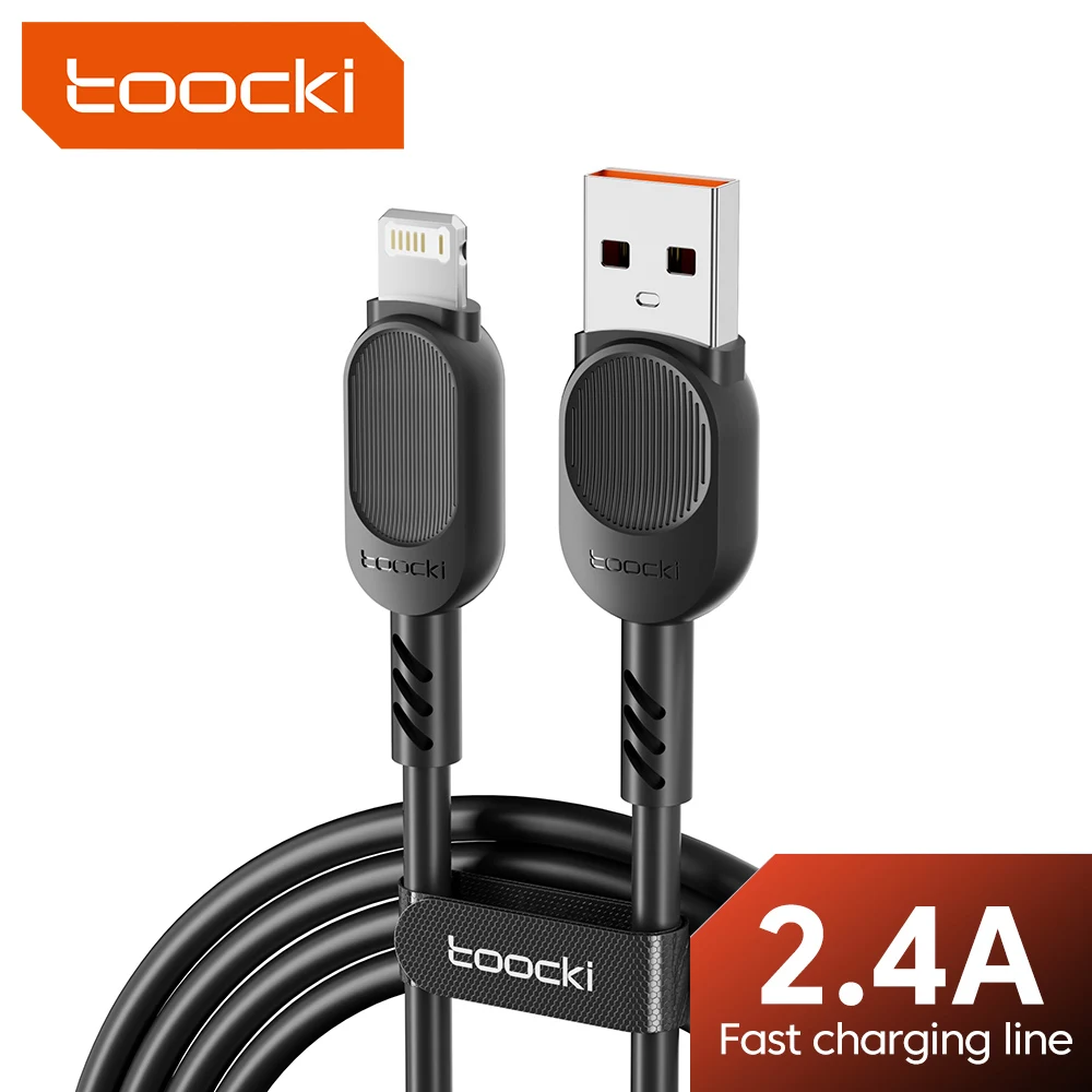 Toocki 2,4 A USB-auf-iP-Kabel für iPhone 14, 13, 12 Pro Max, 1/2/5er-Pack, Beleuchtung, Schnellladekabel für iPad, Handy, Datenkabel