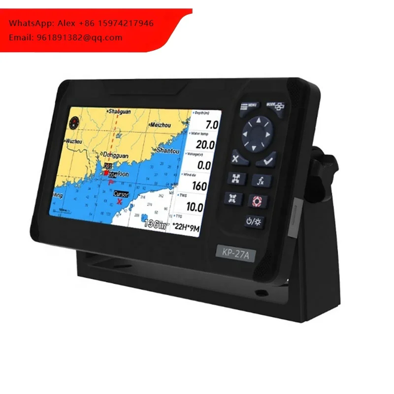 

New KP-27A 7 Inch LCD Marine GPS Chart Plotter With AIS Class B+ Saltwater Fishing Gps Chart Plotter