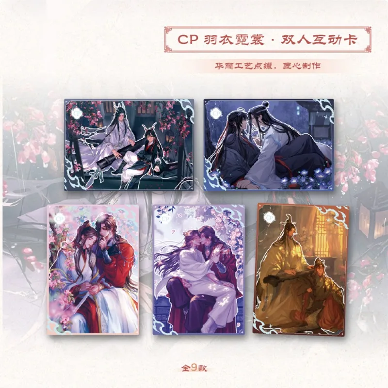 New The Founder of Diabolism X Heaven Official's Blessing Card Xie Lian Hua Cheng Wei Wuxian Lan Wangji Anime Collection Cards