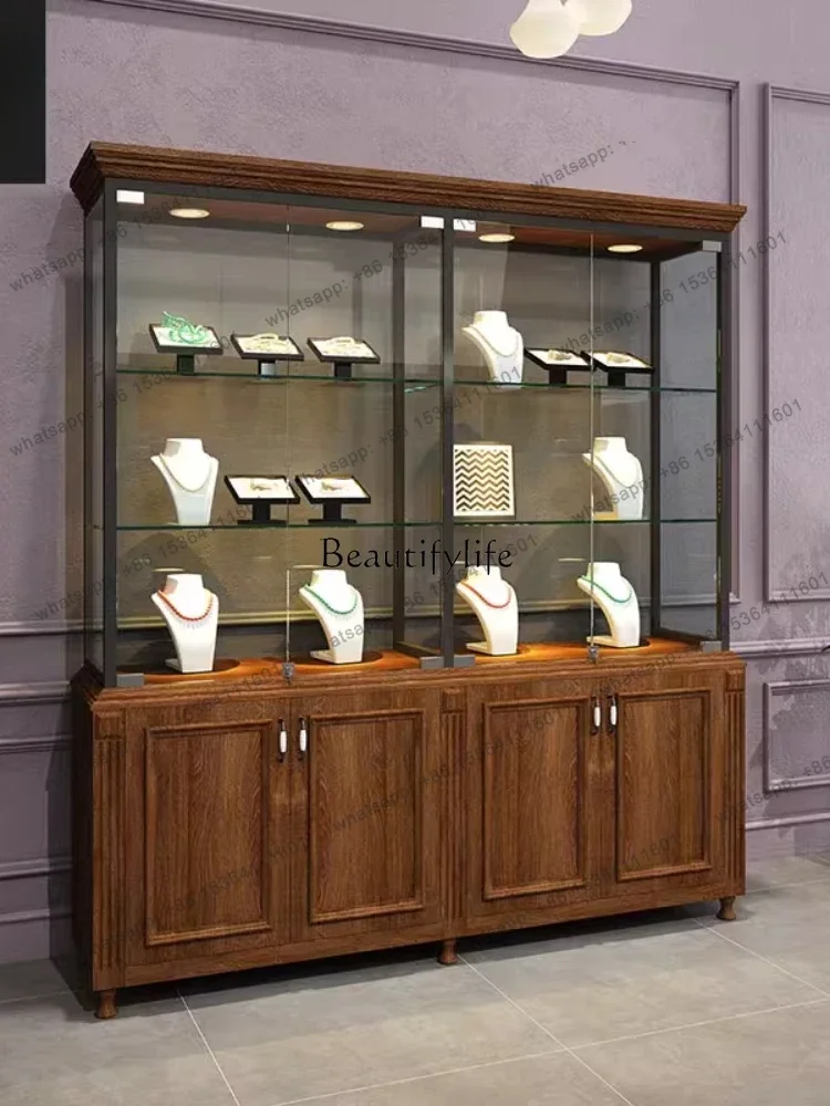 PJ Beautiful Medieval Jewelry Table Jewelry Display Museum Glass Cabinet