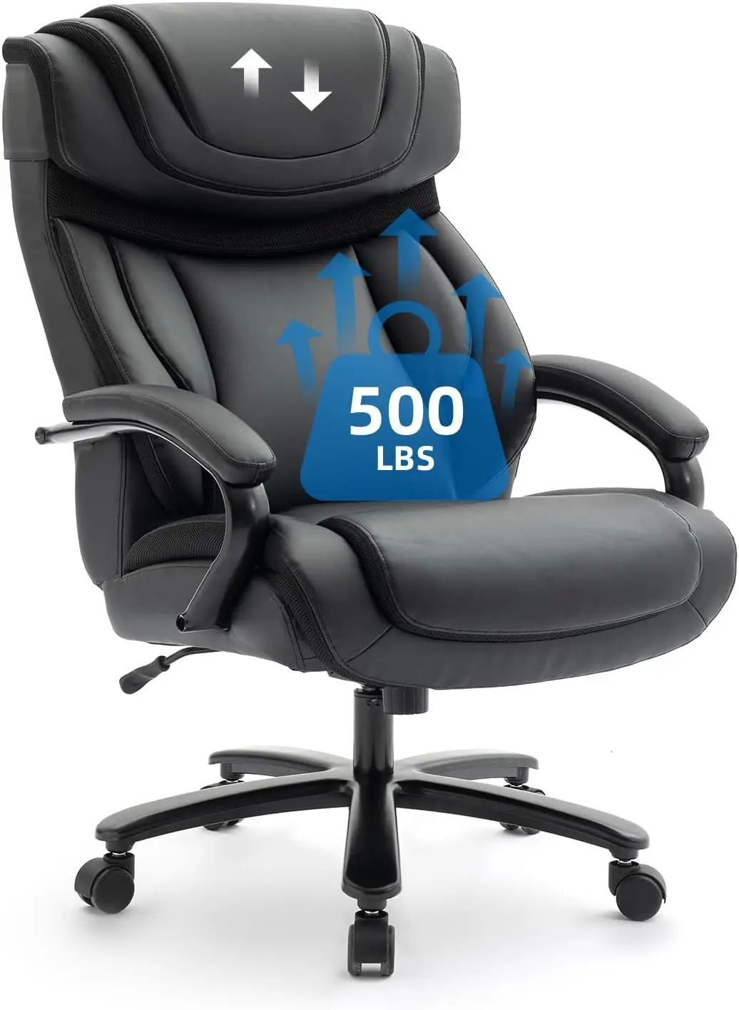 Office Chair 500lbs Executive Chair Heavy Duty Extra Wide Seat High Back Ergonomic Computer Chair Large Comfy Desk Chair