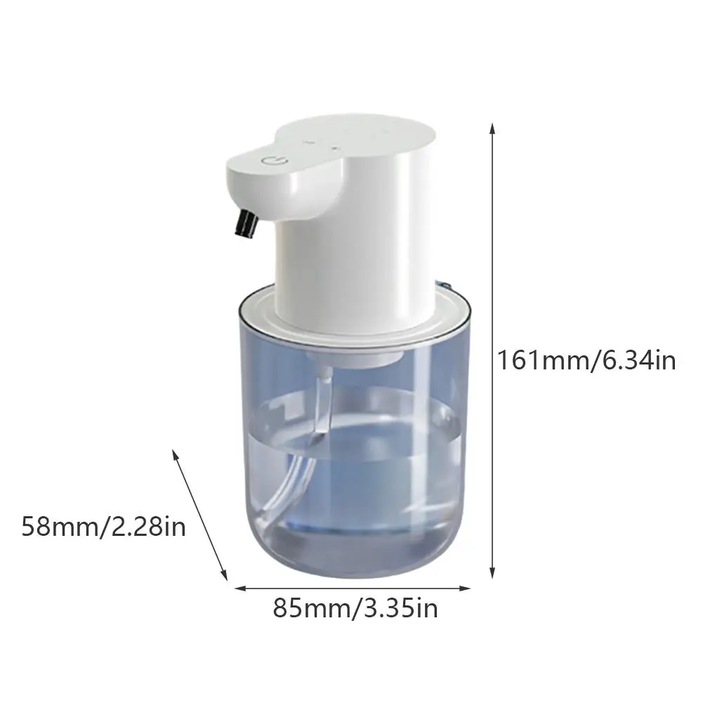 P3 Automatic Induction Soap Dispenser Automatic Foam Sensor 4 Speed Adjustment 400ml Water Tank IPX5 Waterproof Type-C Charging