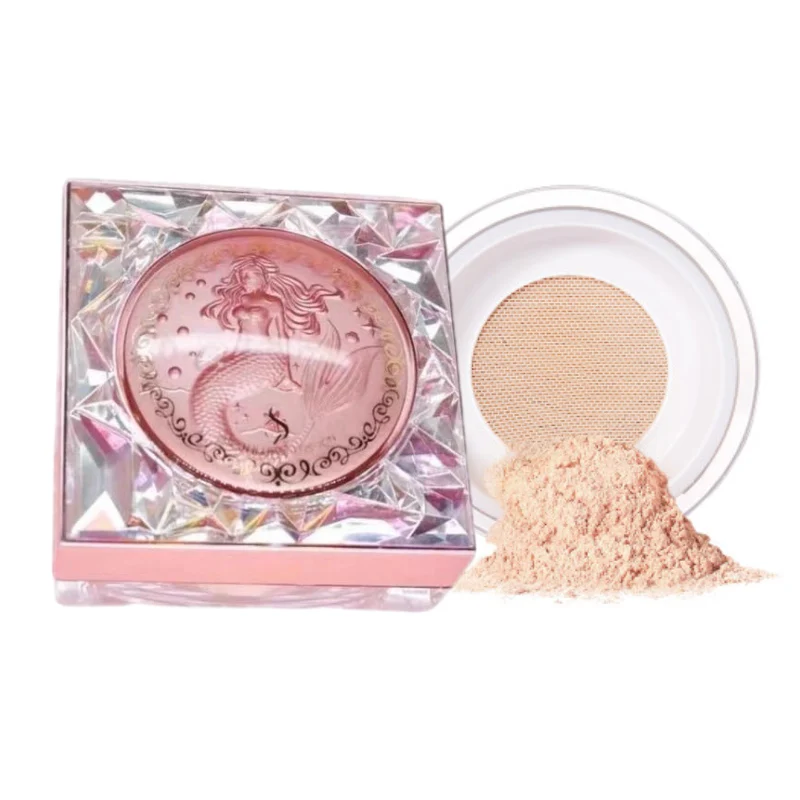 Shezi-Setting Matte Face Powder, maquiagem solta, controle de óleo, corretivo de clareamento, cosméticos naturais da Coréia