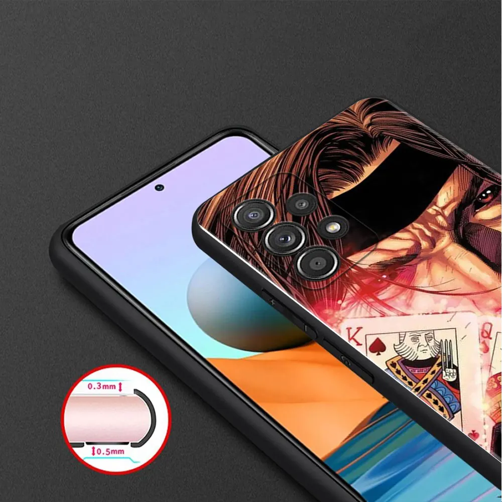 Trend Celular Case Marvel Gambit X MEN For Samsung Galaxy A51 A72 A32 4G A12 A31 A41 A52 A02s A21s A71 A03s A52s 5G A53 A33