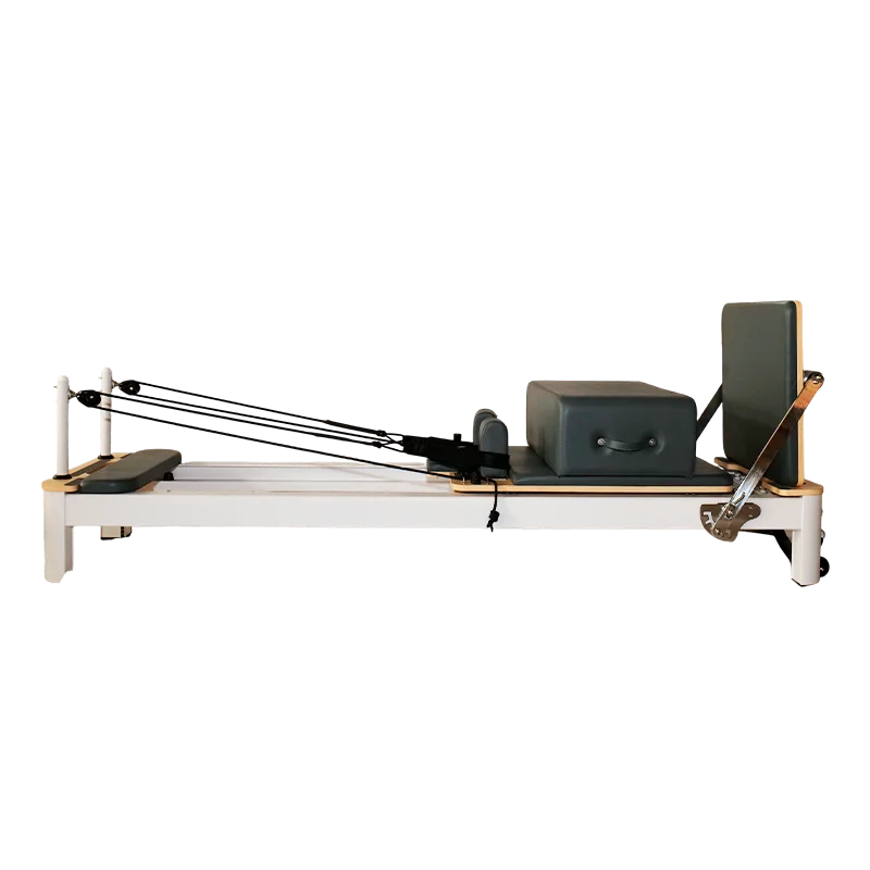 

Yoga White Aluminum Deren Plegable Alloy Pilates Reformer Stainless Bed