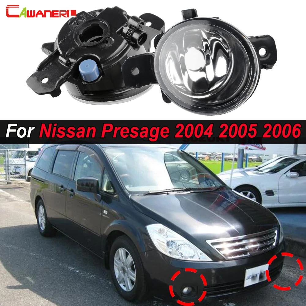 

2 X Car Driver + Passenger Fog Light + H11 LED Halogen Bulb Accessories For Nissan Presage 2004 2005 2006