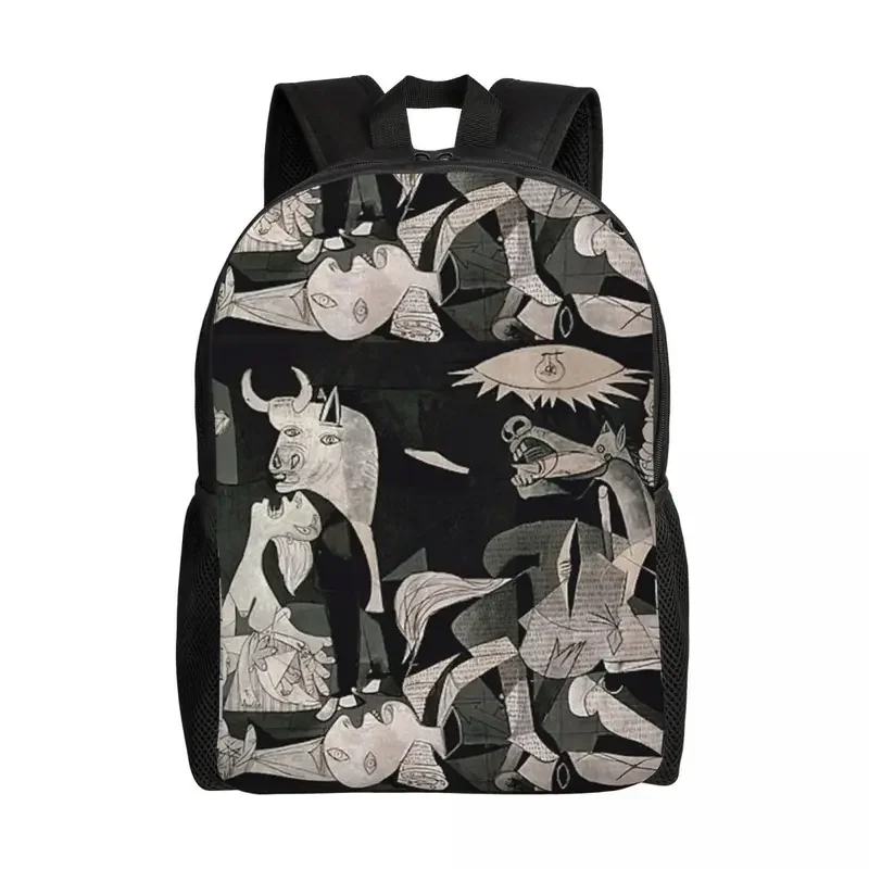 Customized Spain Pablo Picasso Guernica Backpacks Men Women Casual Bookbag for School College Bags