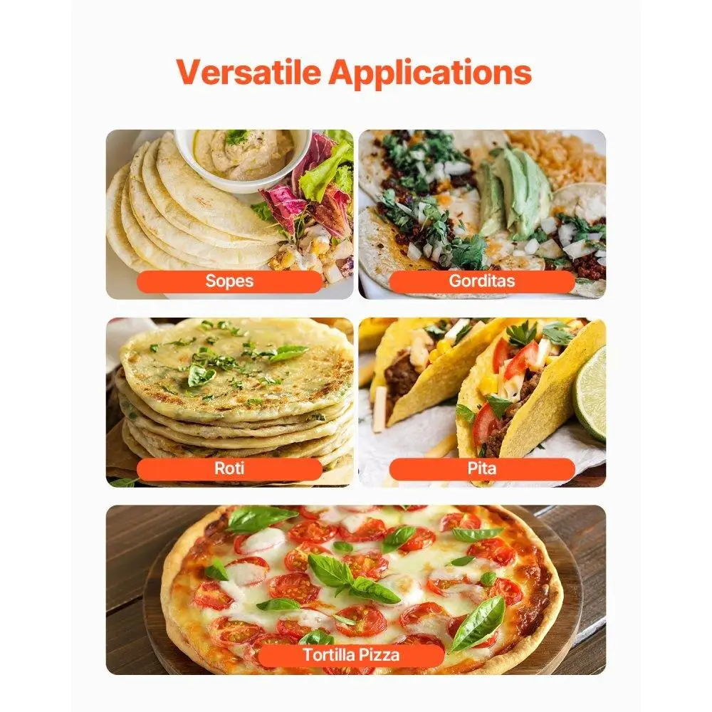 Electric Tortilla Maker 5.5 Inch Diameter Automatic Corn Tortilla Machine