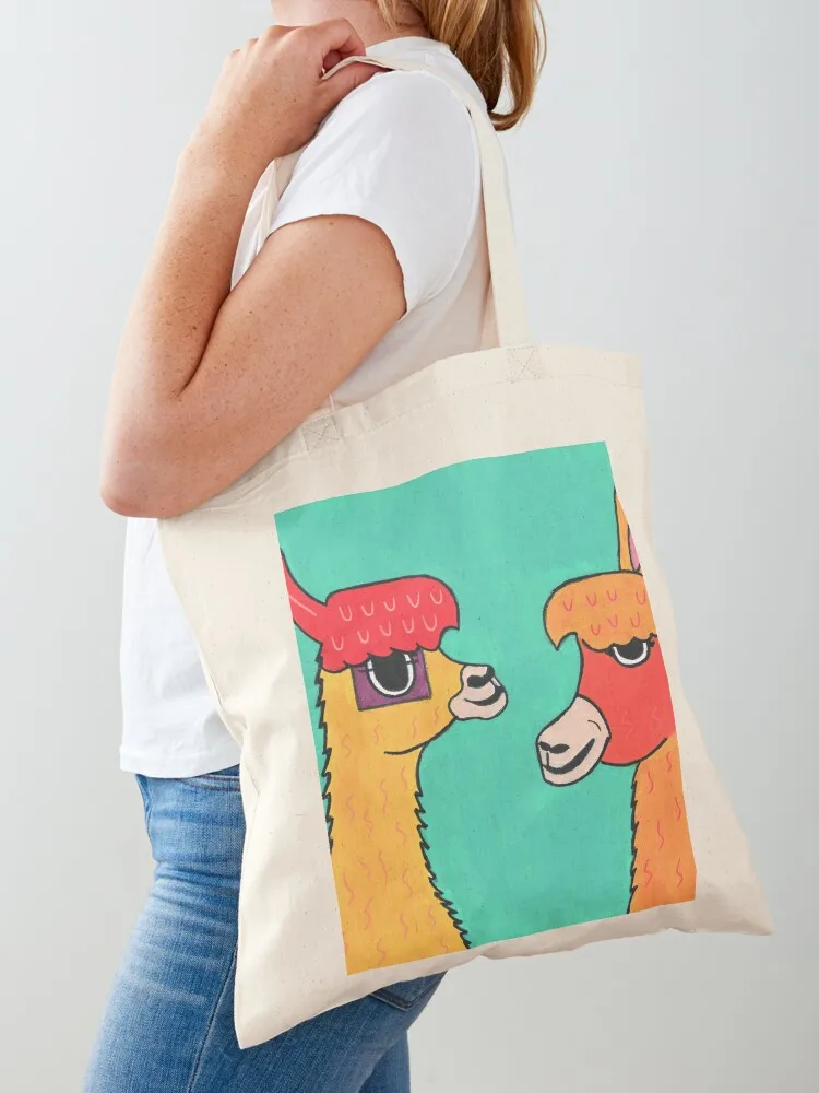 

Alpaca vs Llama Tote Bag the tote bag shopper bag woman shopping shopping bags foldable