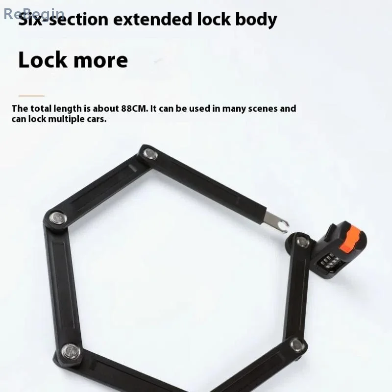 

Нержавеющий складной кодовый замок из легированной стали для велосипеда, противоугонный четырехзначный кодовый замок, четырехзначный кодовый замок