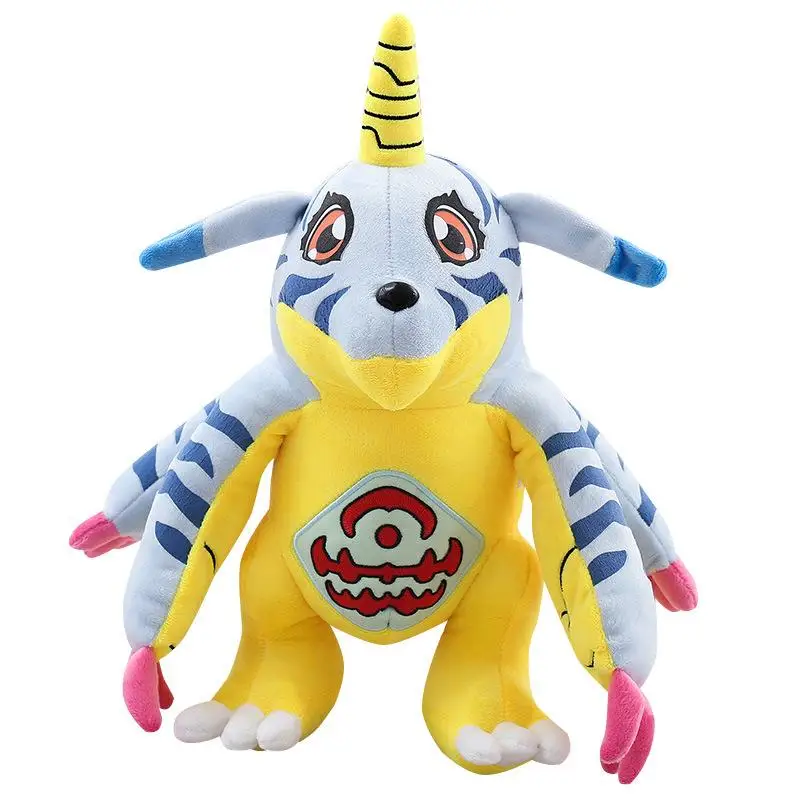 30cm 디지몬 모험 Tailmon Agumon Patamon Gomamon Piyomon 귀여운 만화 애니메이션 플러시 장난감 베개 쿠션 장난감 선물