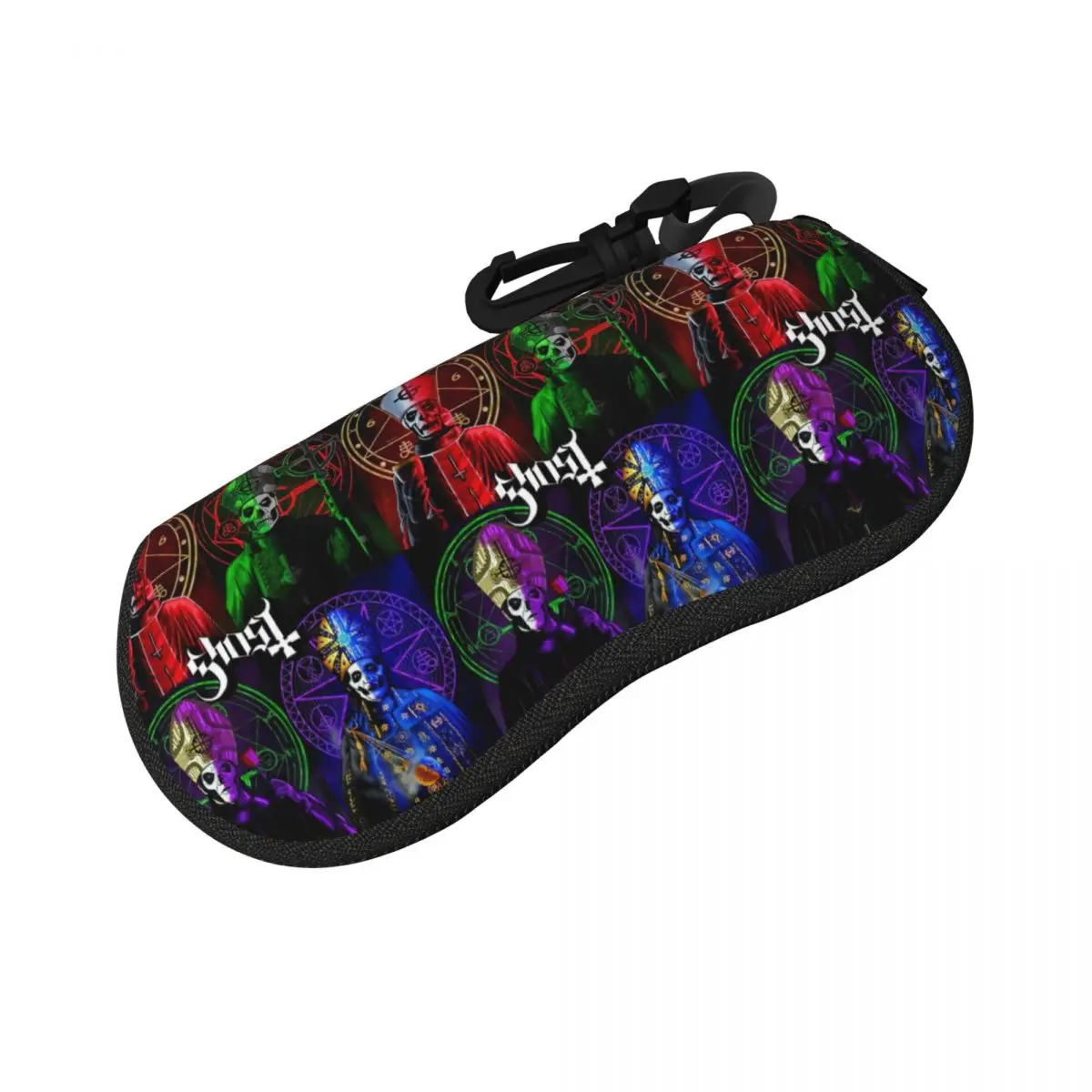 

Rock Band Ghost BC Shell Glasses Case Portable Sunglasses Box Women Men Soft Eyeglass Bag Pouch
