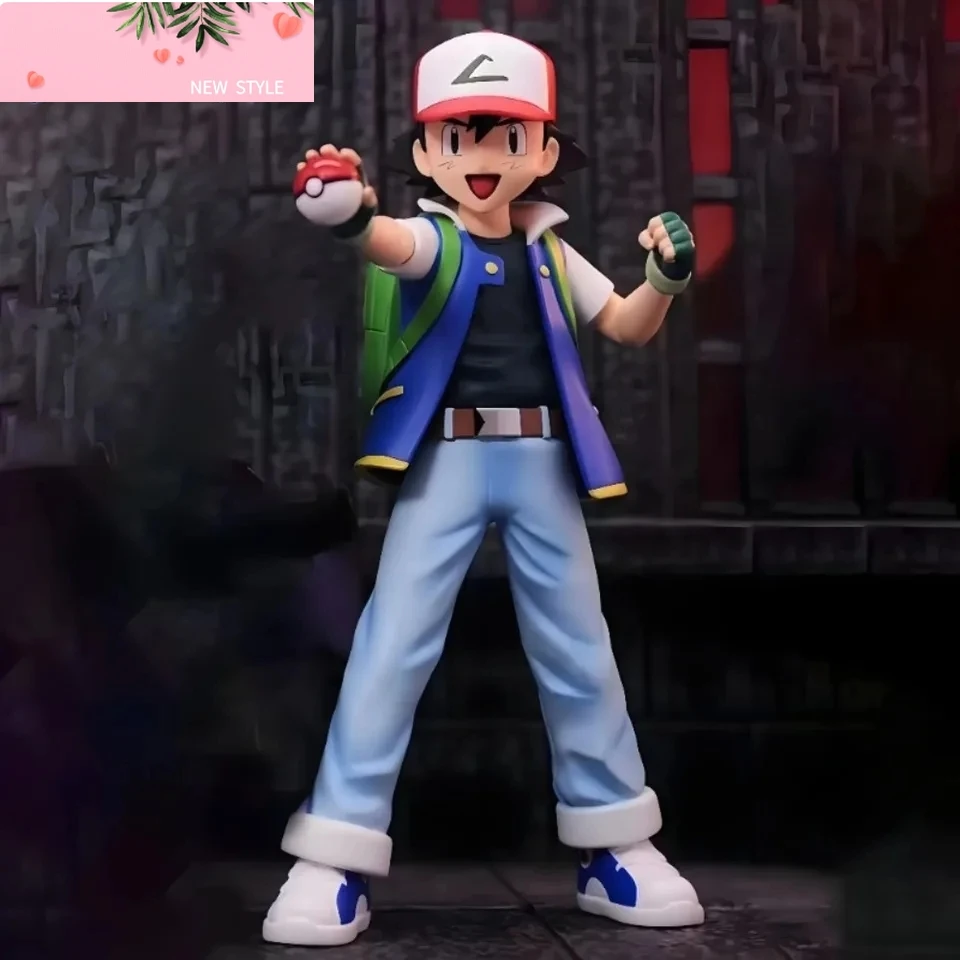 

13cm Pokemon Anime Figure Ash Ketchum Action Figurine PVC Statue Collection Dolls Desk Decoration Model Toys Kids Birthday Gifts
