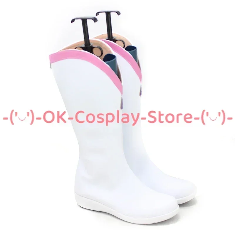 [맞춤형] 루비 쿠로사와 코스프레 신발 러브라이브 선샤인 아쿠아르 애니메이션 롤플레잉 소품 할로윈 카니발 파티 PU 가죽 부츠